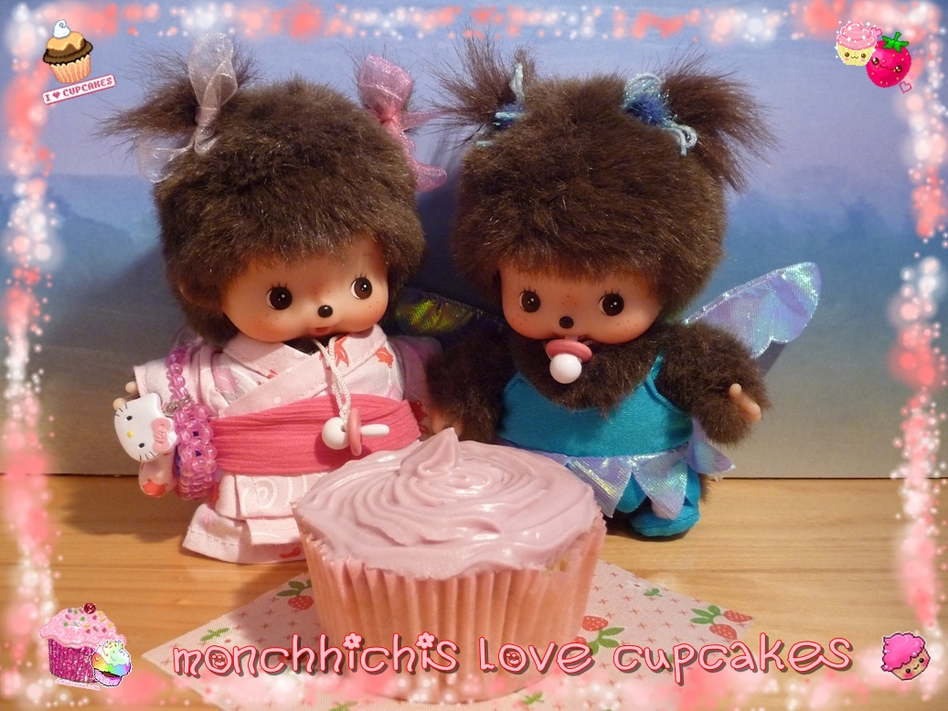Monchhichis Love Cupcake